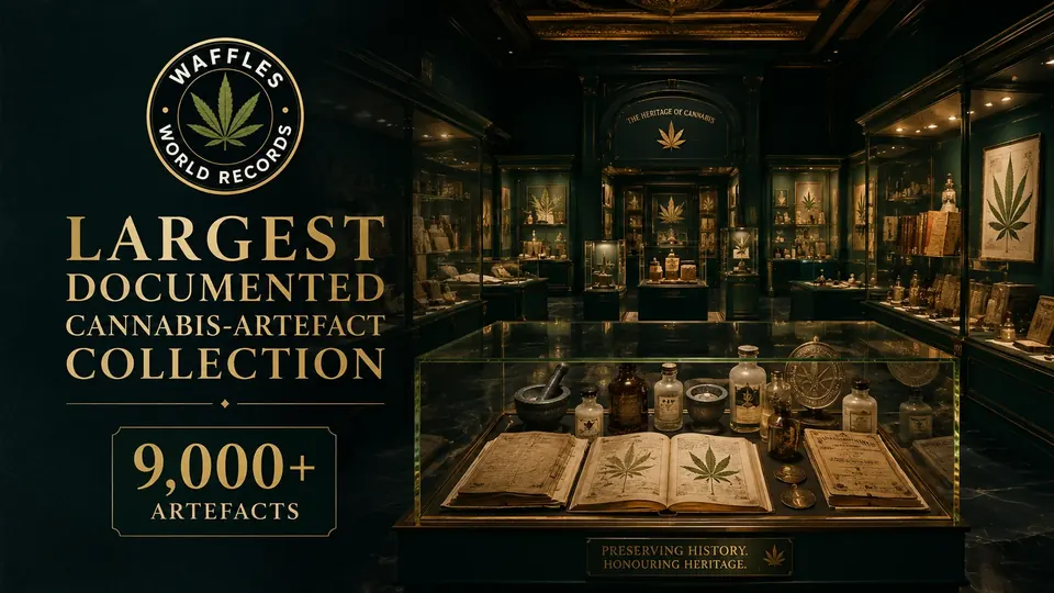Editorial scene for Largest Documented Cannabis-Artefact Collection