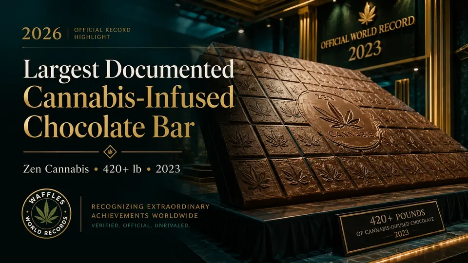 Editorial scene for Largest Documented Cannabis-Infused Chocolate Bar