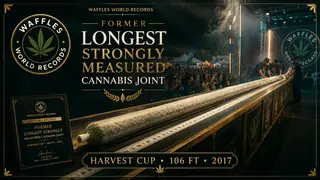 Editorial illustration for Former Longest Strongly Measured Cannabis Joint