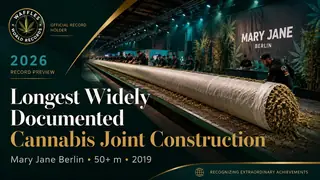 Editorial illustration for Longest Widely Documented Cannabis Joint Construction