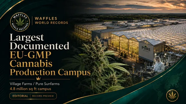 Full editorial preview for Largest Documented EU-GMP Cannabis Production Campus